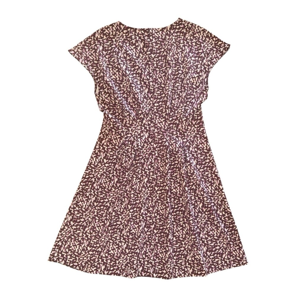 NWT LOFT Ann Taylor Multicolor Print Short Sleeve Dress Womens Size 4 NEW $84.99 - Picture 3 of 14